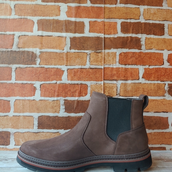 TIMBERLAND MEN'S PORT UNION CHELSEA DK BROWN NUBUC - Picture 6 of 6